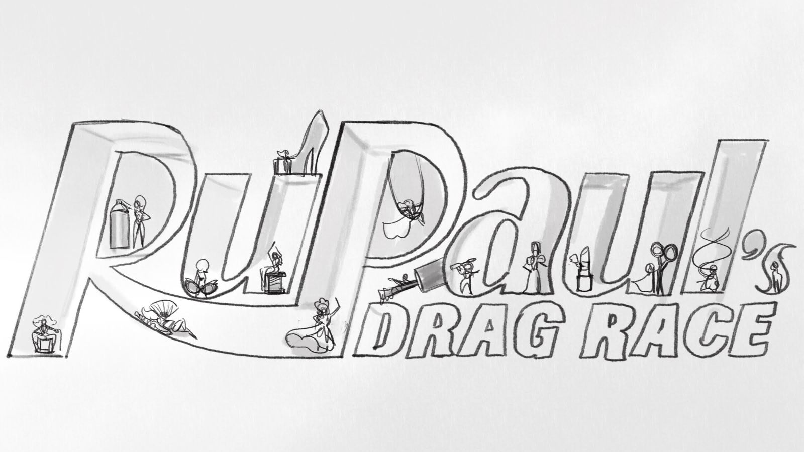 Ru Paul Drag Race Logo by Mike DeWeese